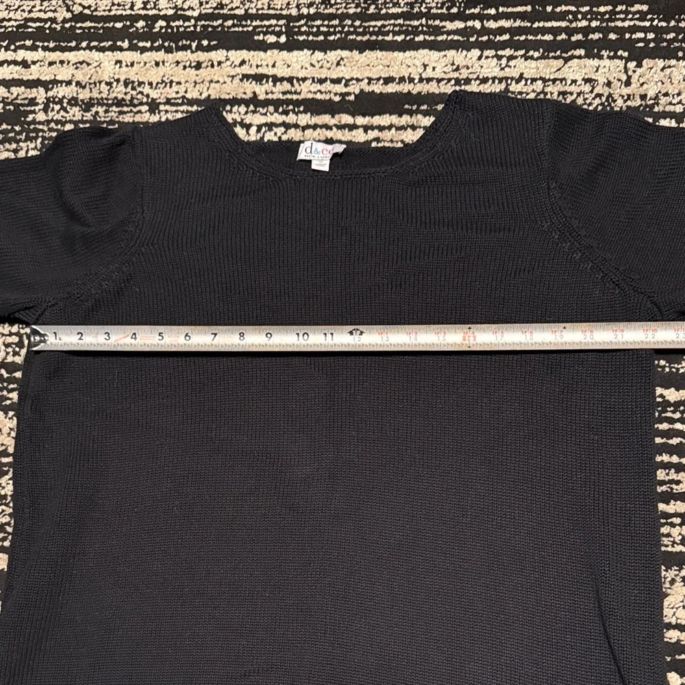 Denim&Co Black Knit Sweater - Picture 4 of 4